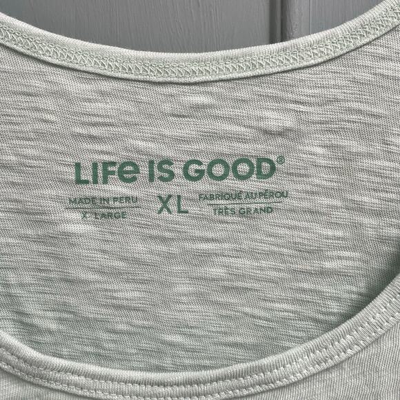 Life Is Good Graphic Tank Womens Size XL Casual Summer Sunset - Picture 3 of 3